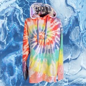 ivory ella | Tops | Ivory Ella Tie Dye Pullover Oversized Drawstring Hoodie  Small | Poshmark